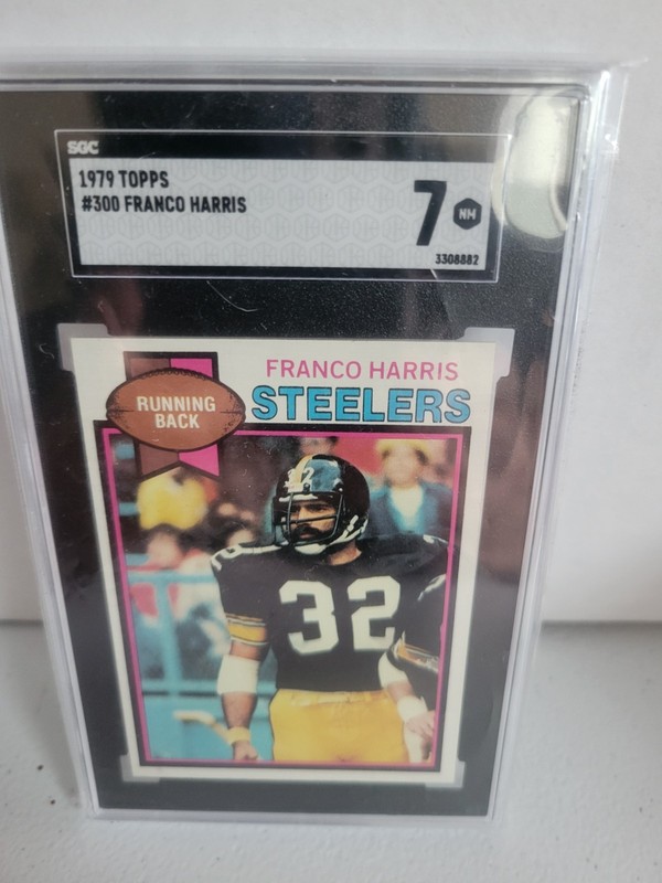 1979 Topps #300 Franco Harris SGC 7 Pittsburgh Steelers Football Card HOF