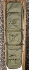NEW 45” Double Tactical Rifle Case Gun Storage Bag with Pockets OD Green