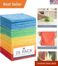Microfiber Cleaning Cloth, 12 Pack, 11.5" x 11.5"
