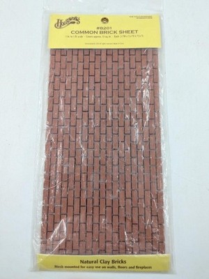 Houseworks Natural Clay Bricks #8291 Common Brick Sheet 72 sq. in.