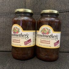 Grandmother's Traditional Mincemeat 28 Oz Exp 3/27  Lot of 2 Free  Ship