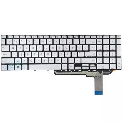 US Keyboard For ASUS Vivobook 17 M1702QA Without Frame Silver With Backlit
