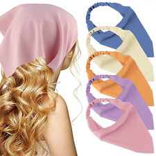 Bandana Headband for Women Hair Scarf Headbands, 5 Pcs Solid Hair Bandanas Scarf