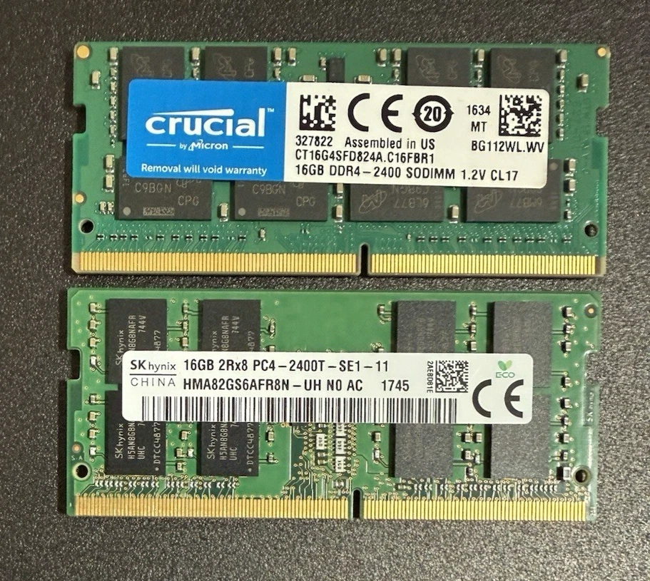 PC4-19200 (DDR4-2400) Bus Speed SO-DIMM Computer Memory (RAM) 32