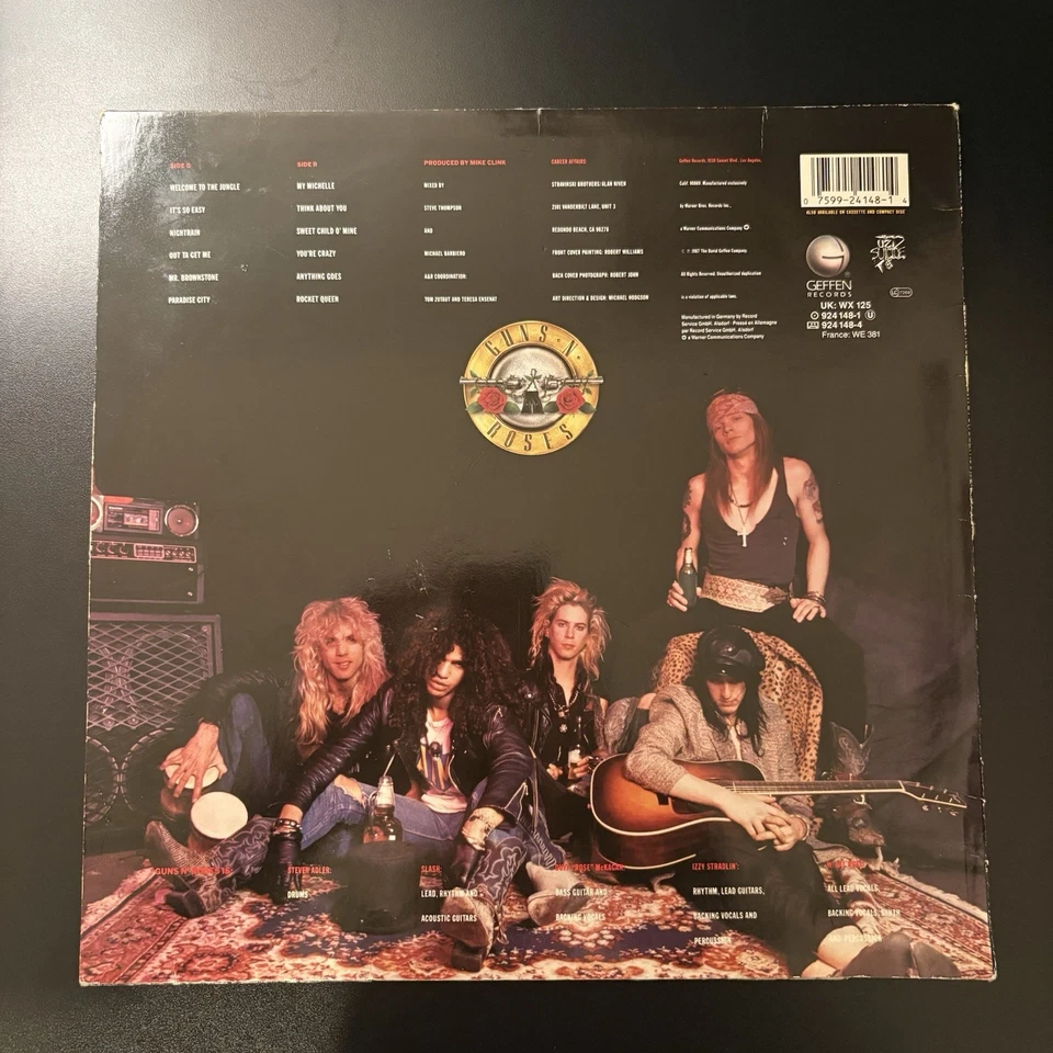 Guns N Roses Appetite for Destruction Vinyl LP First UK Press With Hype Stickers - Image 3 of 4