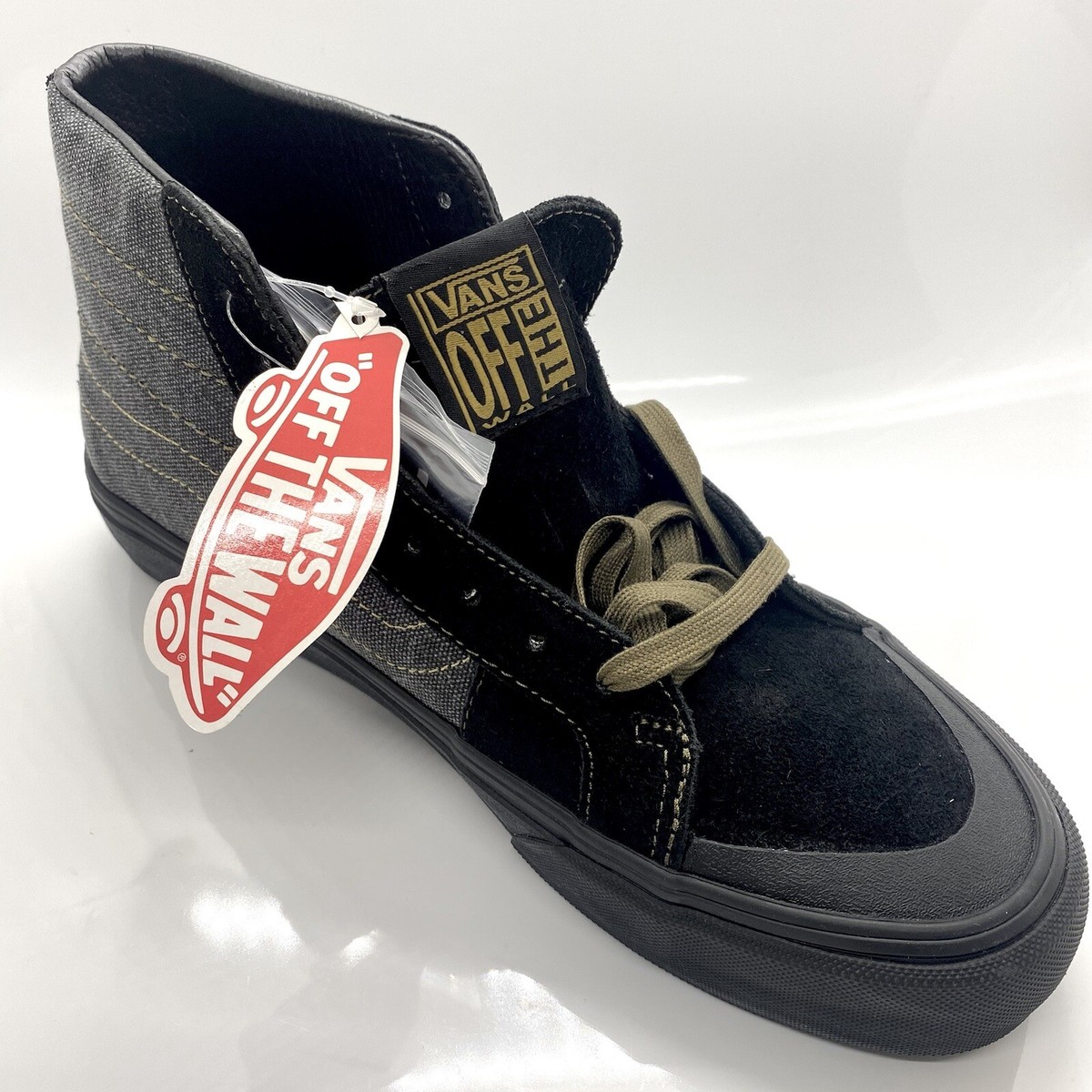 Vans SK8 Hi Michael February Black Denim Leather Suede High Tops Women's  Men's