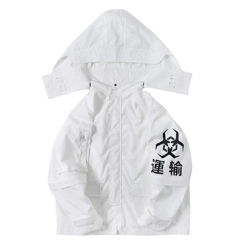 Niepce Techwear Atom Bomb Cyberpunk Windbreaker Urban Hip Hop Hooded Coat Jacket image 11