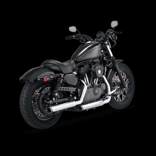 Vance + Hines 3-In Twin Slash Slip-Ons Chr