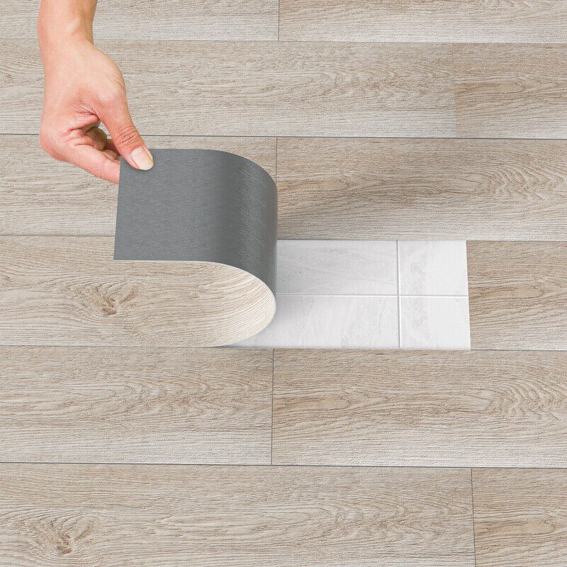 PVC Bodenbelag Vinylboden Vinyl Fliesen Laminat Fußboden Selbstklebend 5m²