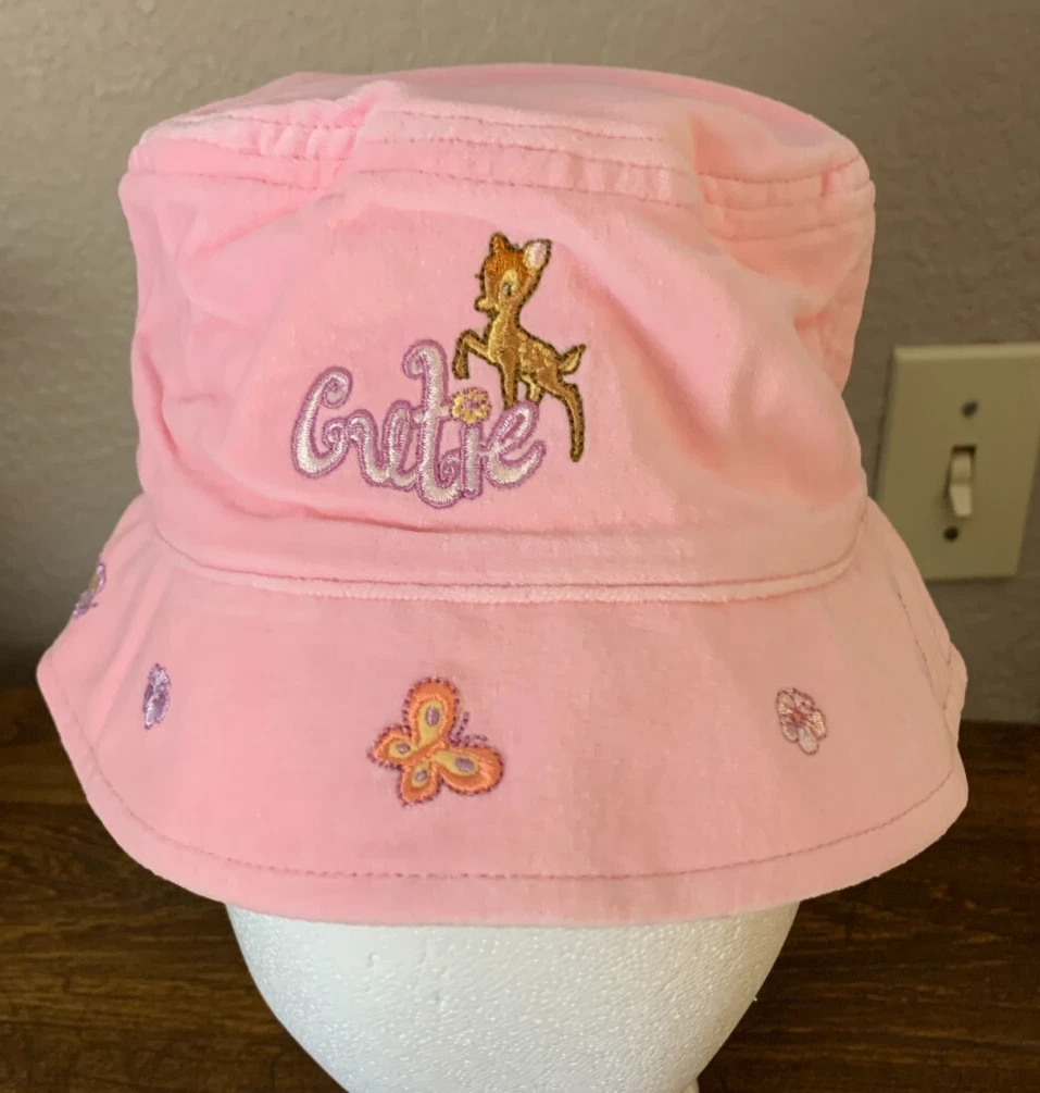 NWT Vintage Disney Bambi "Cutie" Pink Bucket Hat Baby Infant Embroidered
Opens in a new window or ta