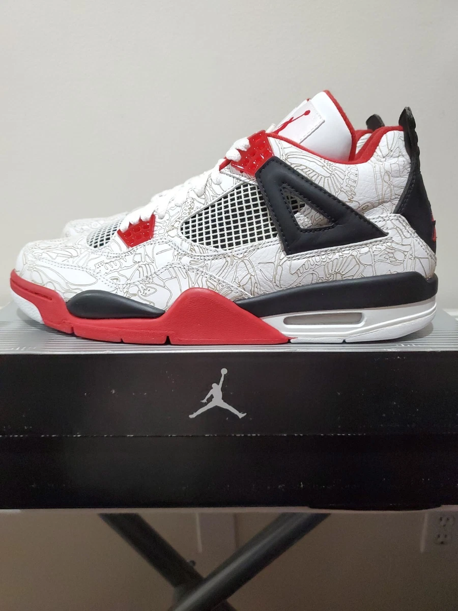 Jordan 4 fire red laser sale