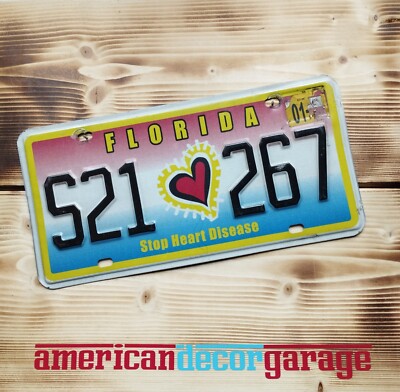 USA Nummernschild/Kennzeichen/license plate *Florida Stop Heart Disease *