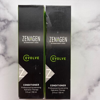 (2) Zenagen Evolve Conditioner Professional Accelerating Hydration Therapy 5 oz 