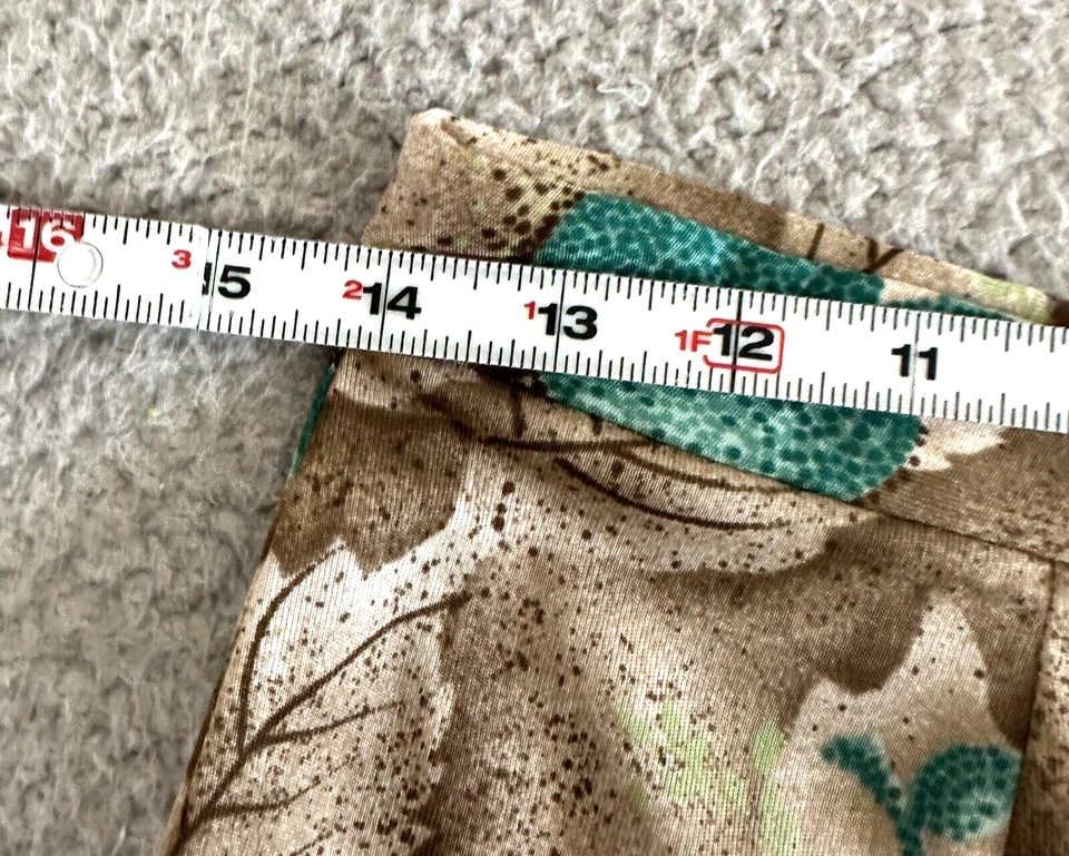 Pantalones Vintage Cintura Alta Talla Mediana Acampanados Estilo Años 70 Campana Bottoms Hojas Manzanas Foto 3 de 4