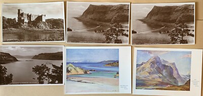 Vintage Schottland Postkarten: Skye, Mull, Rum, Glencoe