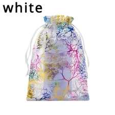 100X Mesh Gift Sheer Organza Bags Pouches Drawstring Gift Jewelry Packaging Bag