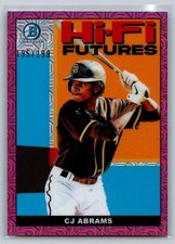 2022 Bowman Chrome #HIFI-8 CJ Abrams Hi-Fi Futures Mojo Pink Refractor 195/199