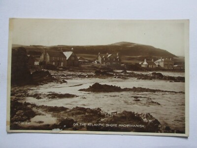 An der Atlantikküste Machrihanish Argyll & Bute Echtfoto Vintage Postkarte K2