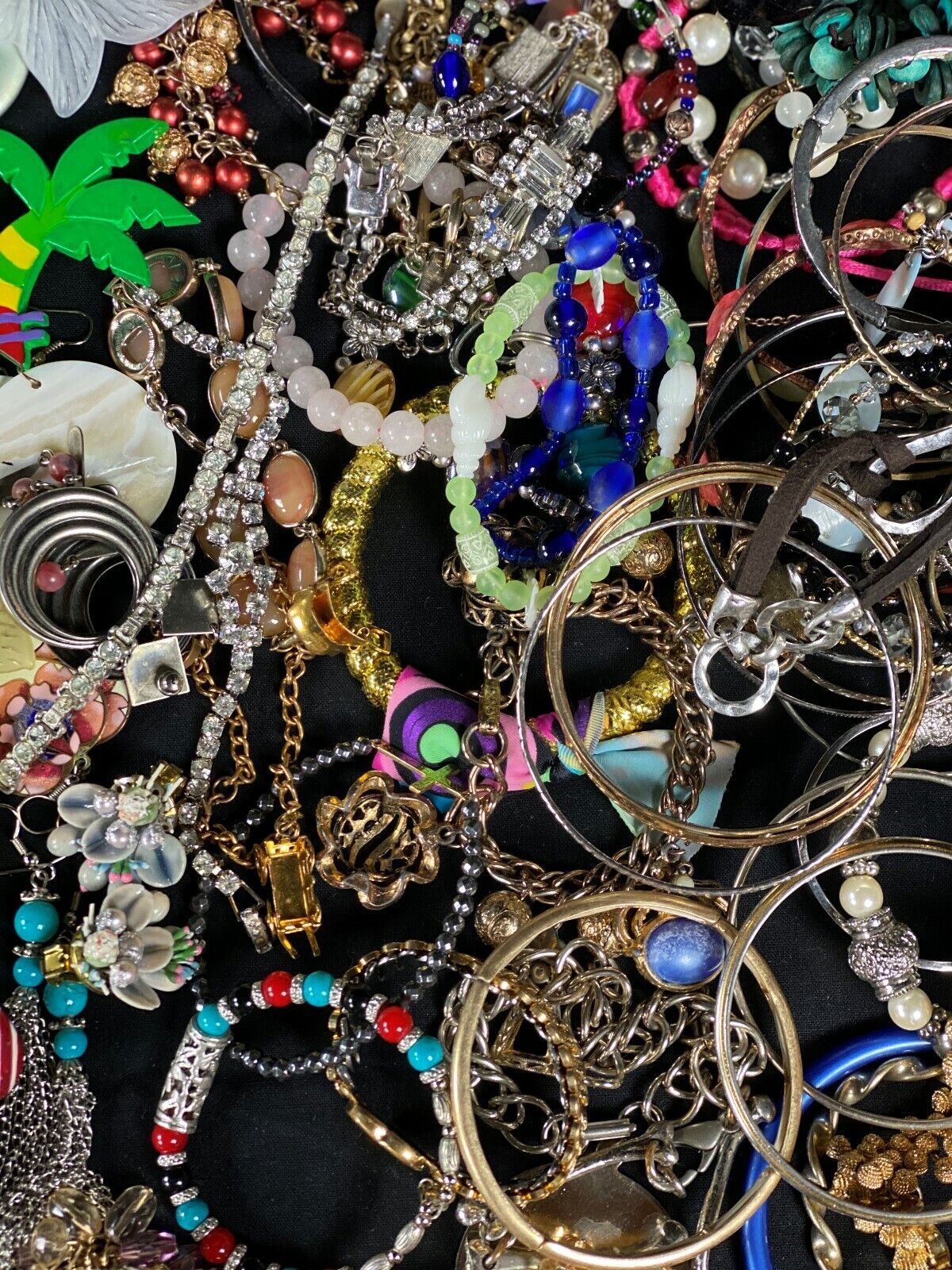 💎ESTATE VINTAGE TO NOW COSTUME JEWELRY LOT 20 Pc NO JUNK NECKLACE BROOCH  EAR💎