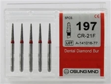 Dental Diamond Burs, Fine Grit Multi-Use, 5 Pcs/Pk [197CR-21F]