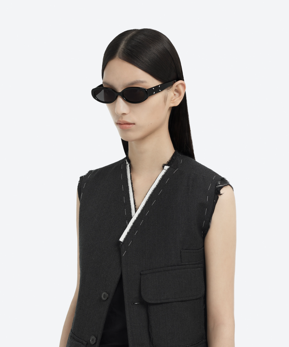 Gentle Monster x Maison Margiela MM206-01 Black Gray Sunglasses
