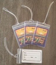 4 Amtrak Luggage Tags - Vintage/Retro playing cards