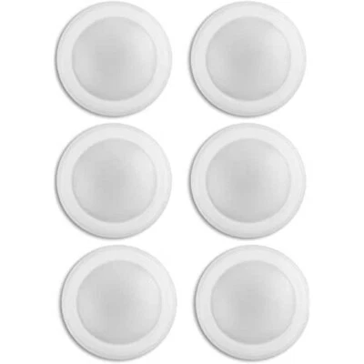 Nora Lighting Opal Integrated LED White Surface Ceiling Light 6 Pack