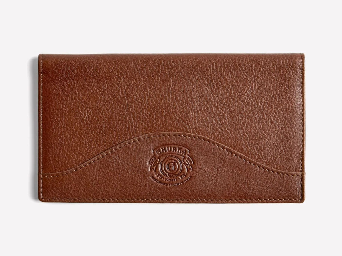 $375 Ghurka Breast Pocket Wallet No. 145 Vintage Chestnut