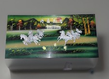 Lacquer & Mother of Pearl Inlay Running Horse...
