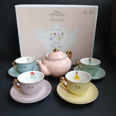 Pottery Barn Kids Disney Princess Ceramic Tea Set Inspired By Mary Blair READ