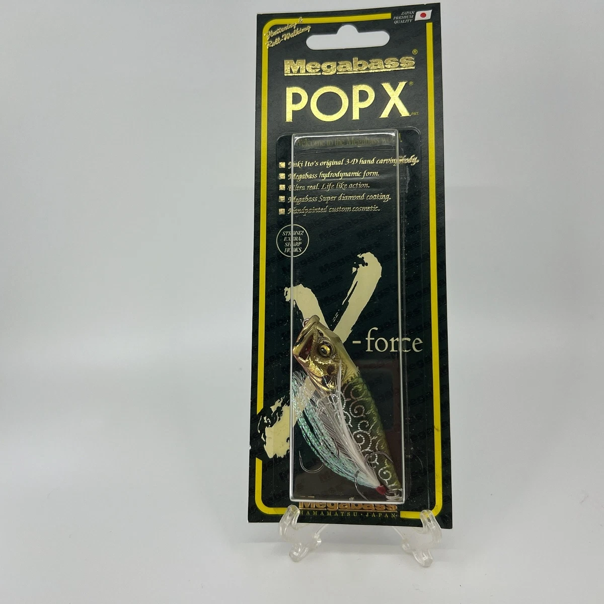 Lot de 15 mégabass Pop-Max 1/2 oz 7,8 cm (crochets changés, peinture