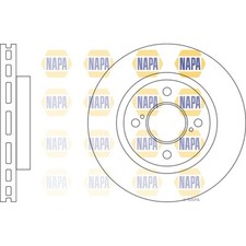 2x Brake Discs Vented For Suzuki Swift MK5 1.0 NAPA Front 5531152R50 55311M69P10