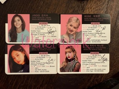 Blackpink Deadline Tour Soldier Field Chicago Photocard | eBay