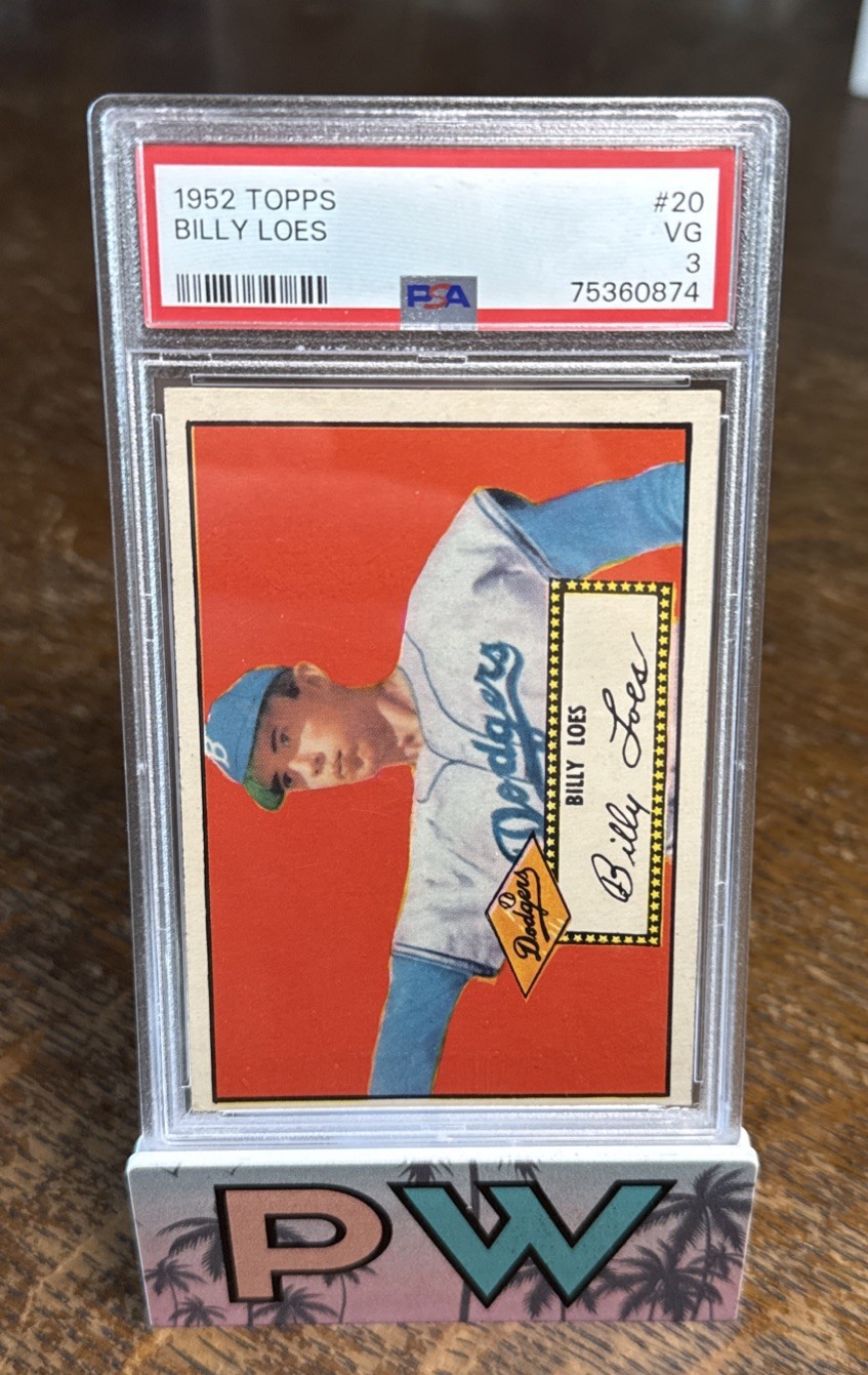 1952 Topps #20 Billy Loes PSA 3