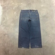 Y2K southpole mens blue baggy jeans wide leg skater hiphop 90s 38
