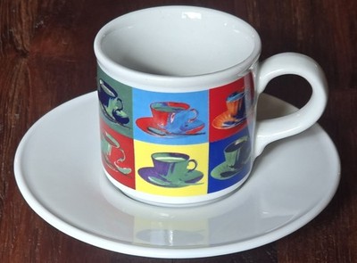 Lavazza Espressotasse und Untertasse, Cafe des Arts, EditionNr. 6 Tognana, Italy