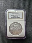 2008 American Silver Eagle coin certified by the Numismatic Guaranty Corporation