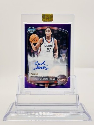2025-26 Bowman Chrome Basketball Sarah Strong Auto /250 UCONN