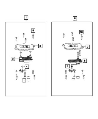 Genuine Mopar Alignment Plate 68621080AB