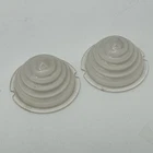 Porsche 356 Pre-A Front Turn Signal Lens Pair FROSTED Clear Plastic REPRO
