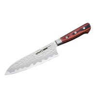 Samura Kaiju Santoku Messer, 18 Cm Edelstahlklinge, Guard Und Hartholzgriff