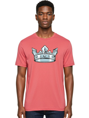 Silver-Crown-6 Mens Graphic Tee, 100% Cotton, Casual Summer Wear