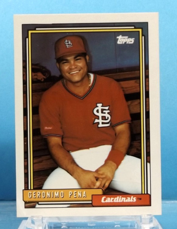 1992 Topps #166 - Geronimo Pena - St. Louis Cardinals - Near Mint