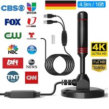Antenna digitale DVB-T2 TV terrestre 5m HD 30dbi esterno con amplificatore