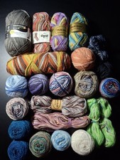 Sockenwolle - Reste  ,  4 - fach, hochwertige Marken , 820g , (3)