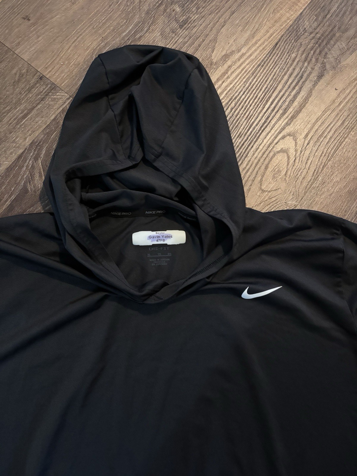 SACAI X NIKE Felpa con cappuccio Nike Alpha calcio Baylor Bears emessa dalla squadra taglia XL