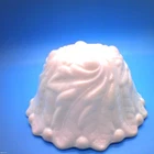Vintage Indiana Milk Glass Bowl Cabbage Leaf, footed with scalloped edges