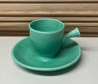 Vintage Homer Laughlin FIESTA 1930's GREEN After Dinner Demitasse Cup & Saucer