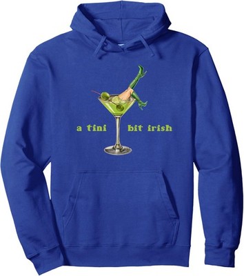 A Tiny Bit Irish Lucky Irish St Patricks Day Cocktail Unisex Hooded Sweatshirt