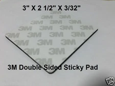 3M Double Sided Adhesive Sticky Pad 3" X 2 1/2" Extra large 